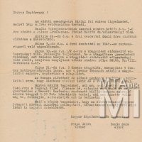 Pólya Edit és Somló Sára levele a Magyar Képzőművésznők Egyesülete programjairól (hátlap)