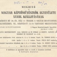 Meghívó a Magyar Képzőművésznők Egyesülete XXVIII. kiállítására