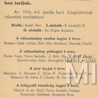 Értesítés a Magyar Képzőművésznők Egyesülete közgyűléséről (hátlap)