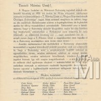 Demeczkyné Wolf Irma felvétele a Magyar Képzőművészek Országos Szövetségébe