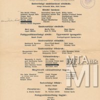 A Magyar Képzőművészek Országos Szövetsége közgyűlése (szavazólap)