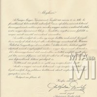 Demeczkyné Wolf Irma meghívása az Országos Magyar Képzőművészeti Társulat kiállítására