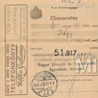 Nyugta a Magyar Akvarell- és Pasztellfestők Egyesülete tagdíjáról